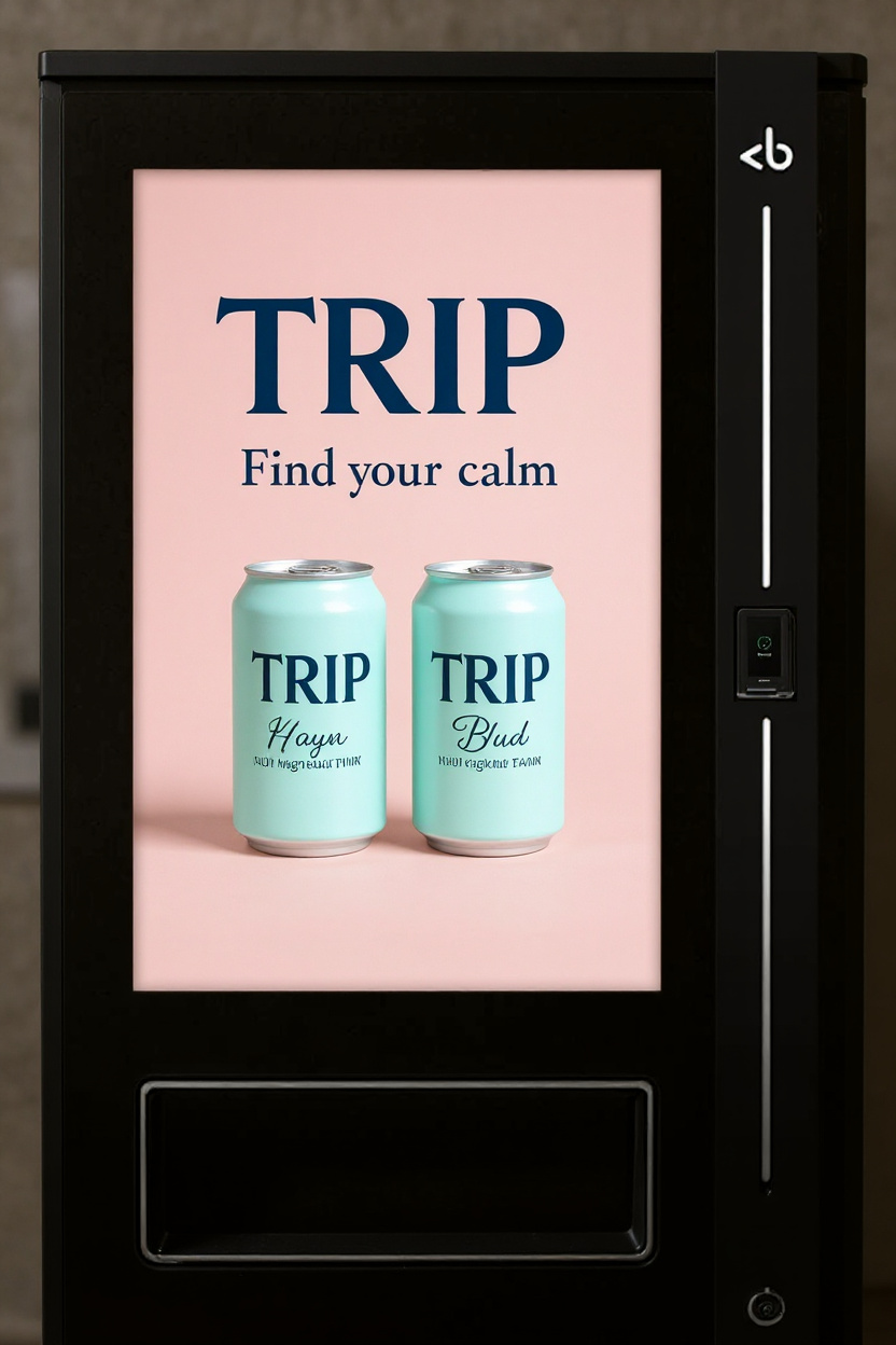 TRIP branded Bright.Blue machines in health and fitness locations